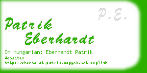 patrik eberhardt business card